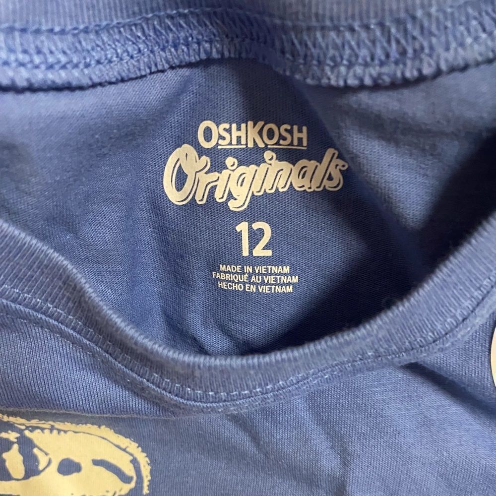 Boys Oshkosh B’gosh Size 12 Glowing Long Sleeve Tee - Picture 5 of 5